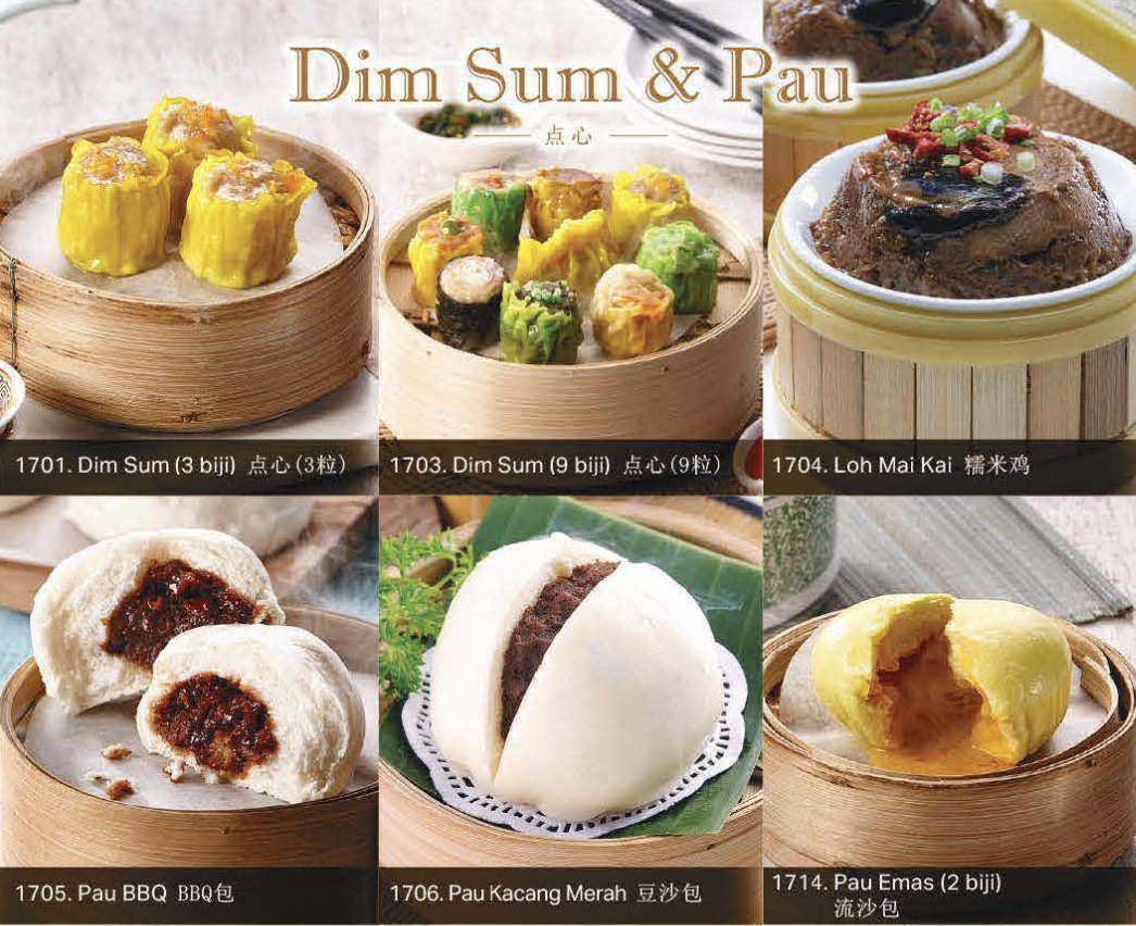 menu dimsum pau mohd chan malaysia