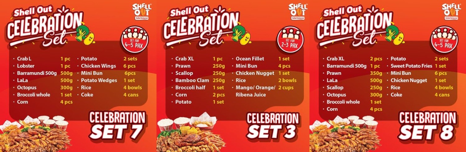 Celebration set menu shell out malaysia