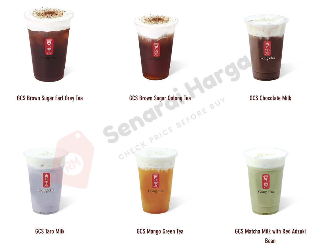 Menu House Special Gong Cha Malaysia