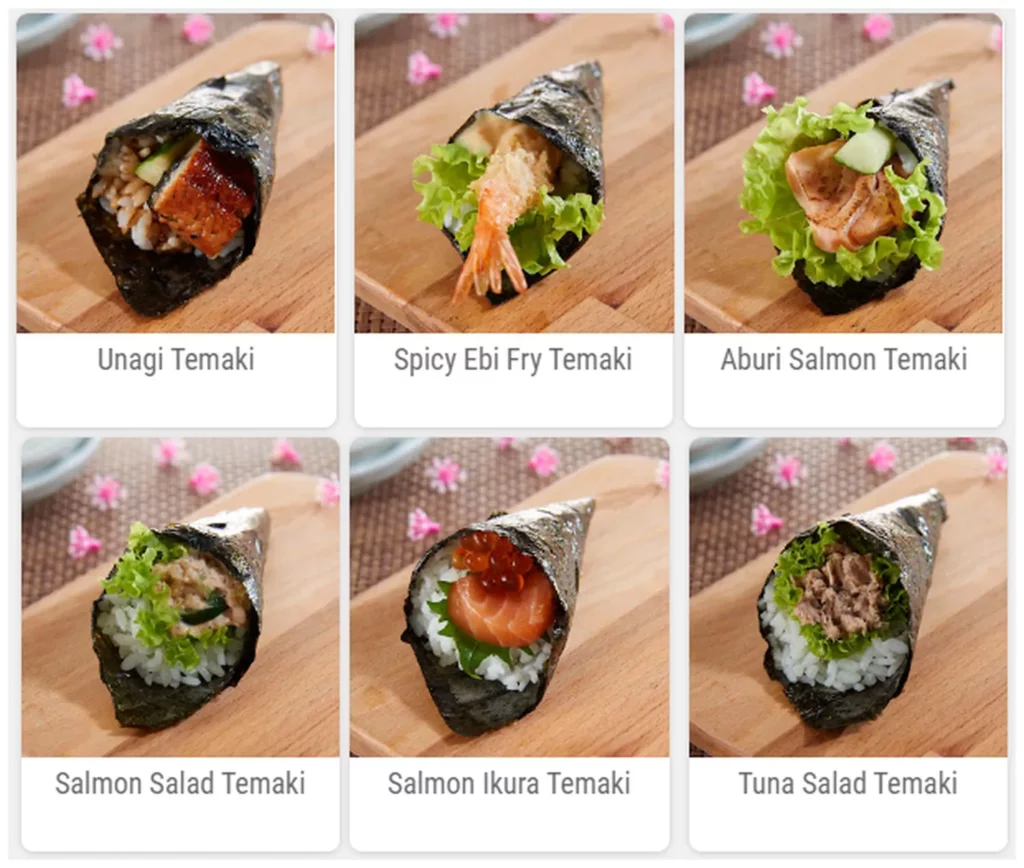 sushi zanmai menu malaysia temaki 2