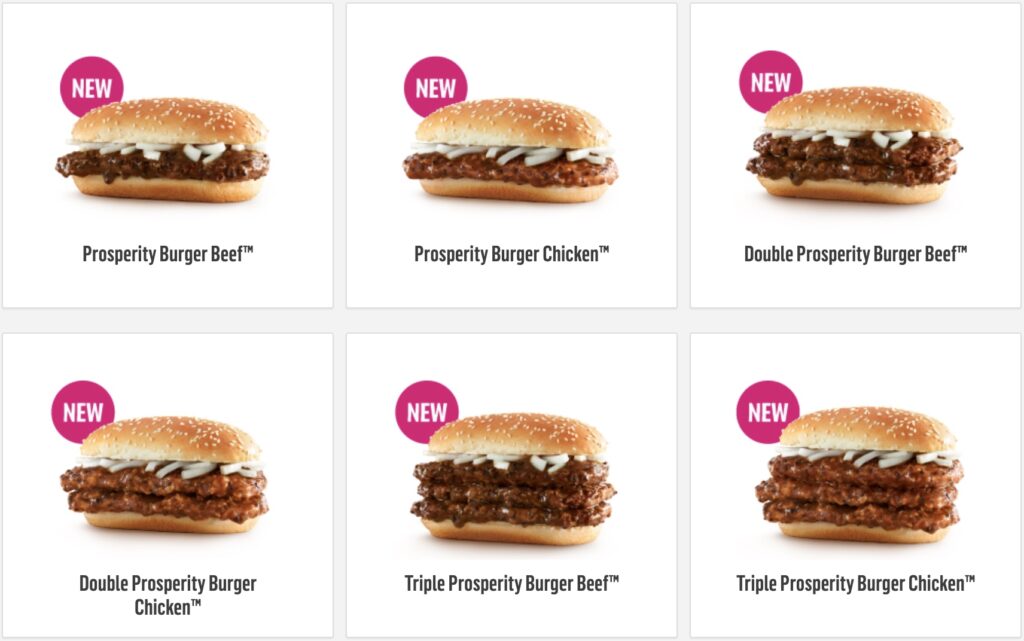 List Menu Burger McD Malaysia