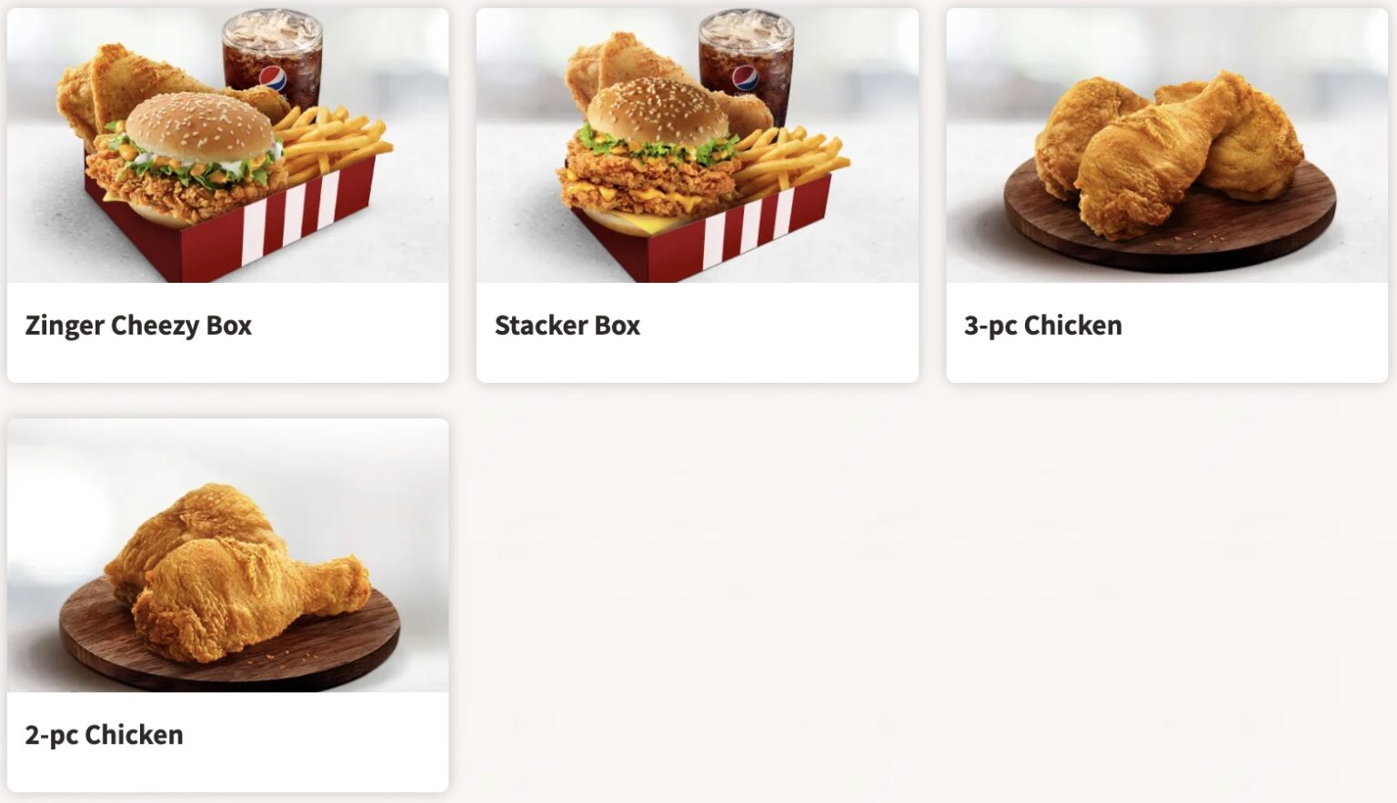 Senarai Harga Menu Kfc Terkini Update 2024