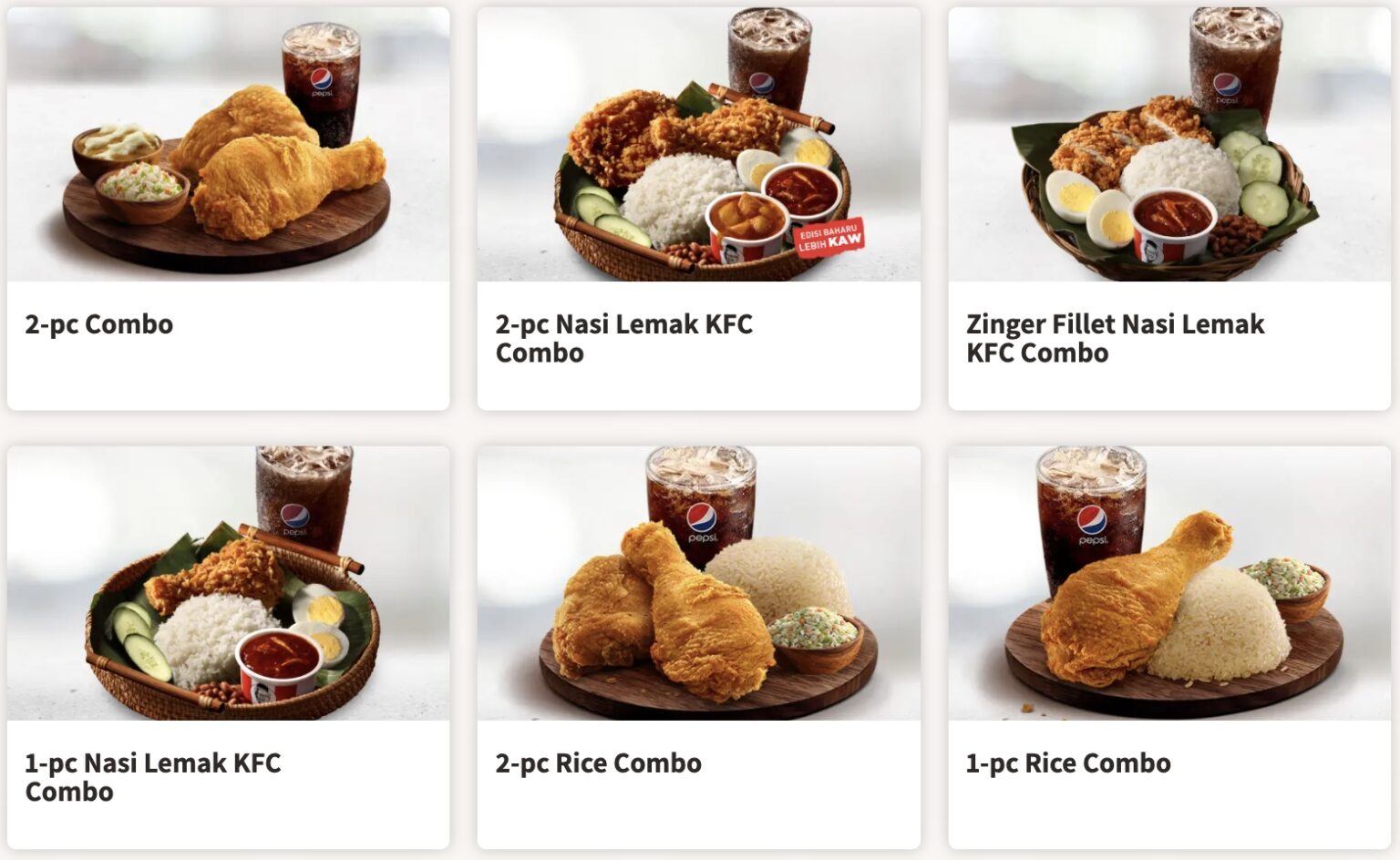 Senarai Harga Menu KFC Terkini [Update 2024]