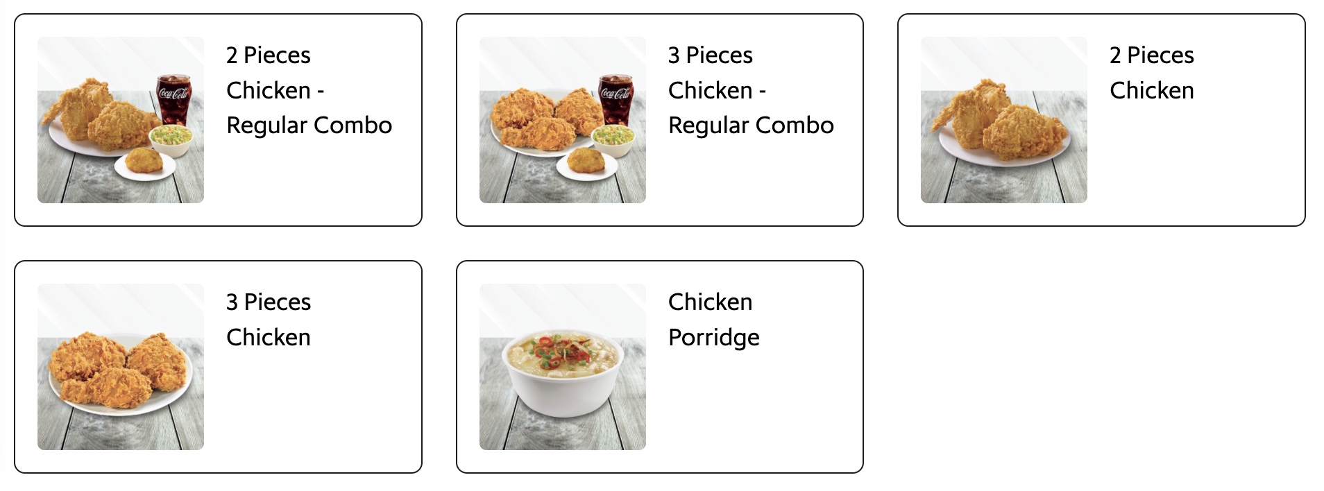 Chicken Meals Menu Texas Chicken Malaysia