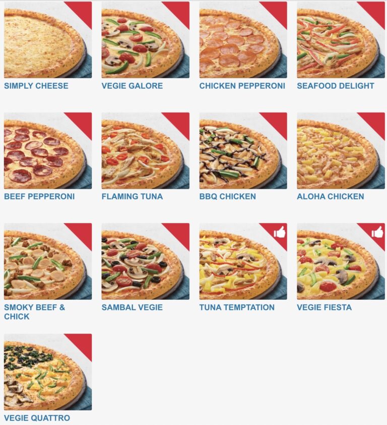 Menu Domino Pizza Malaysia 2023 (Update Price List & Pict)