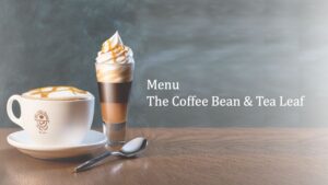 menu The Coffee Bean Tea Leaf