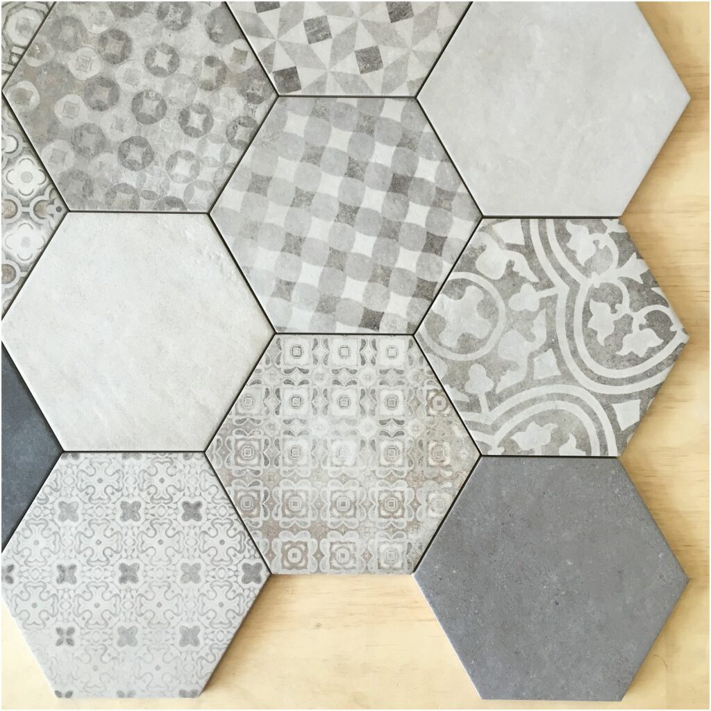 gambar hexagone tile
