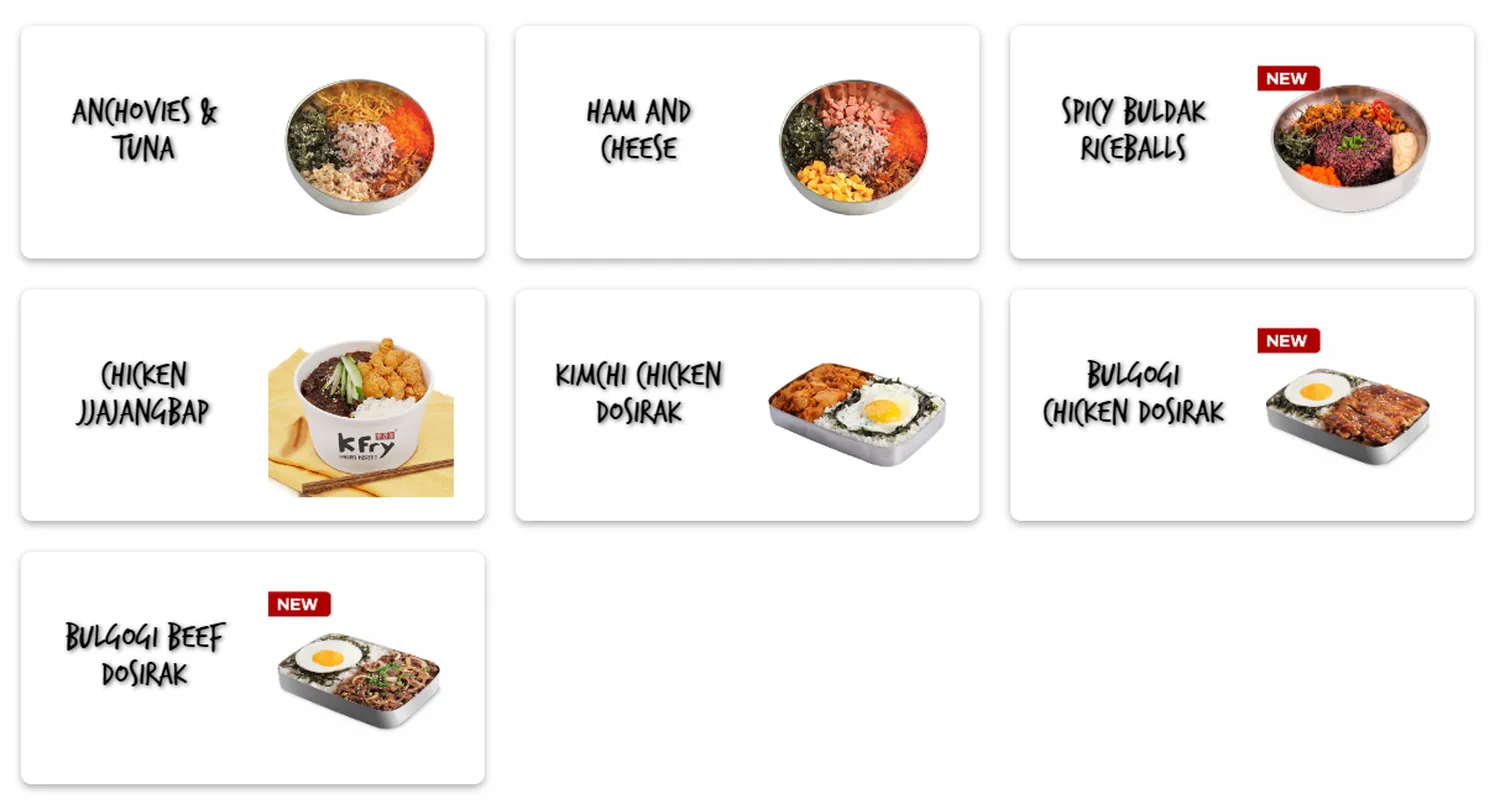 k fry menu malaysia rice series
