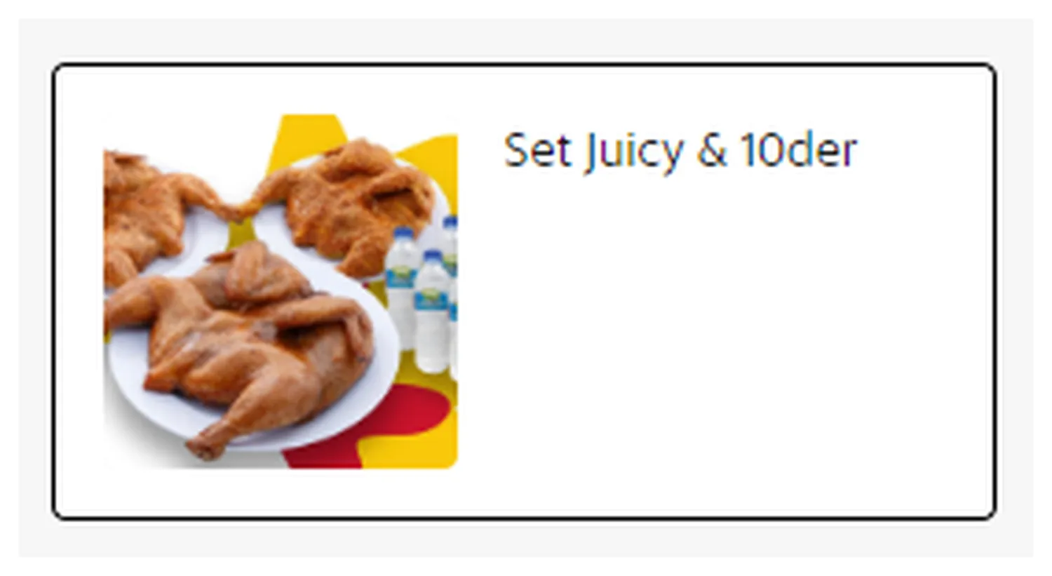 kedai ayamas menu malaysia juicy 10der meal