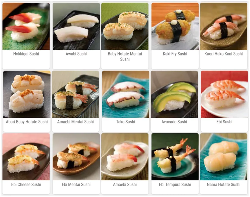 sushi zanmai menu malaysia nigiri sushi 2
