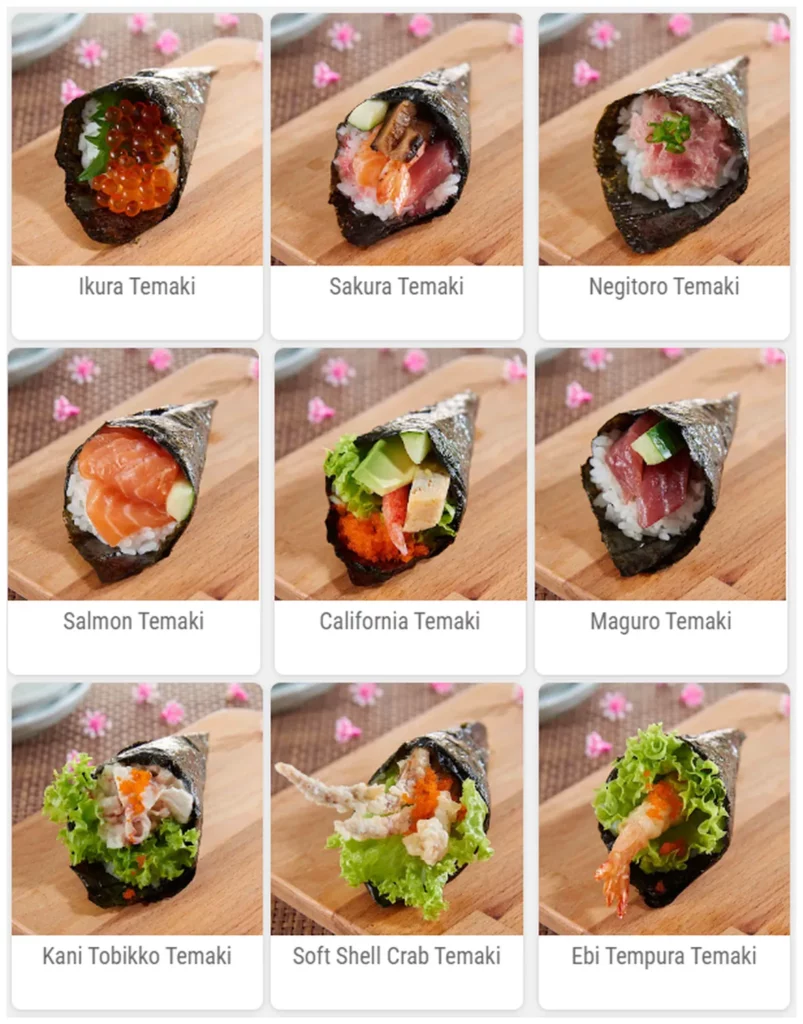 sushi zanmai menu malaysia temaki 1