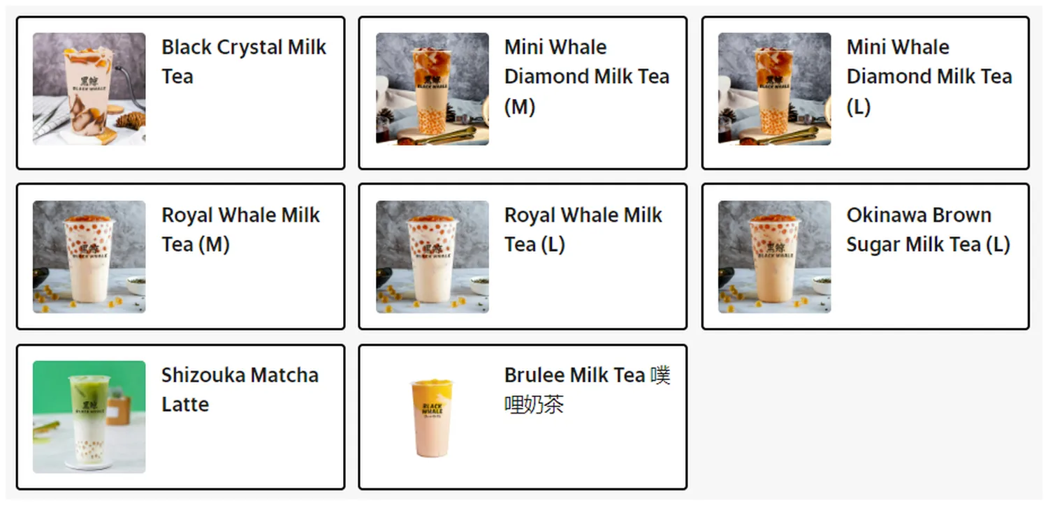 the black whale menu malaysia royal milk tea 1