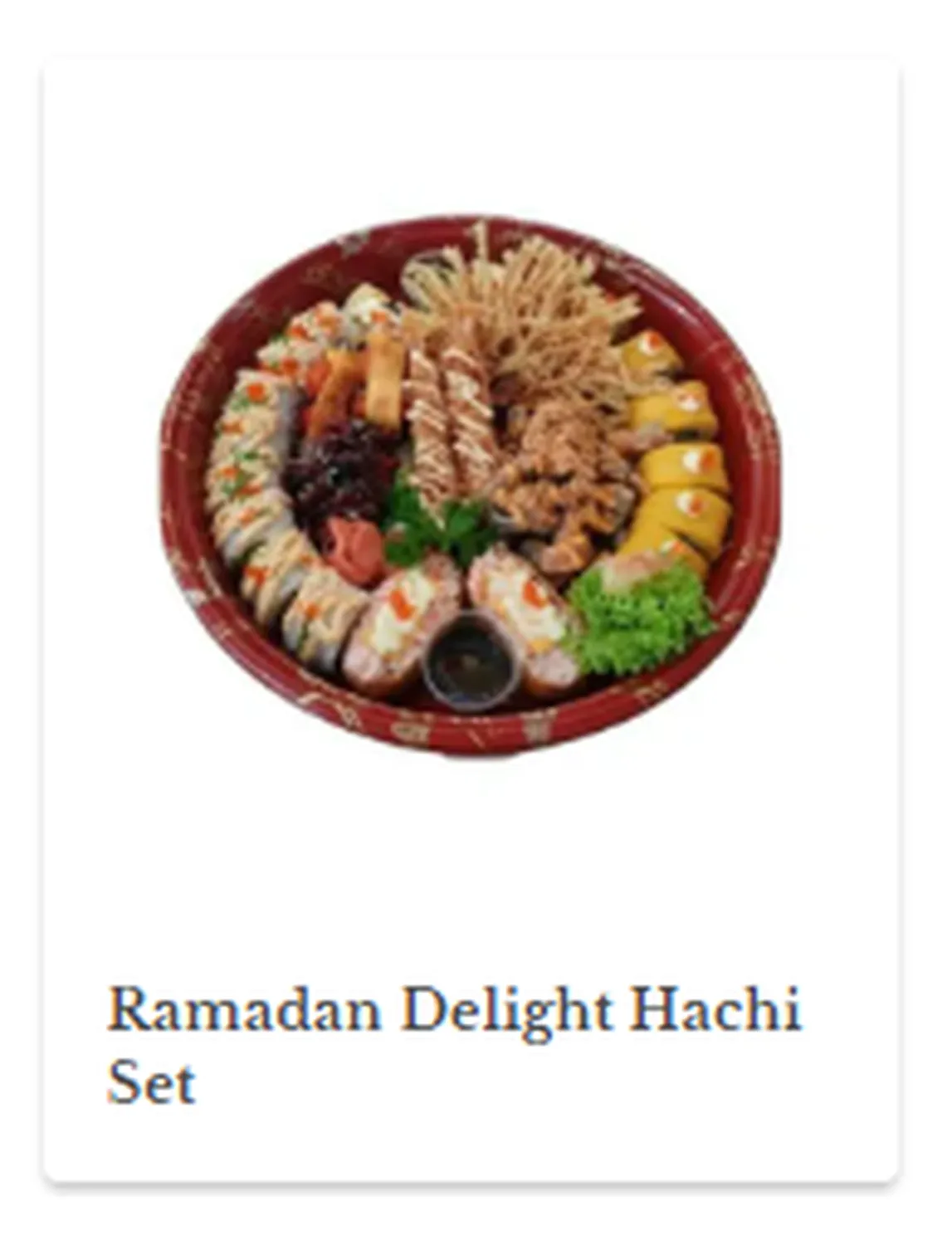 Nippon sushi menu malaysia ramadhan delight