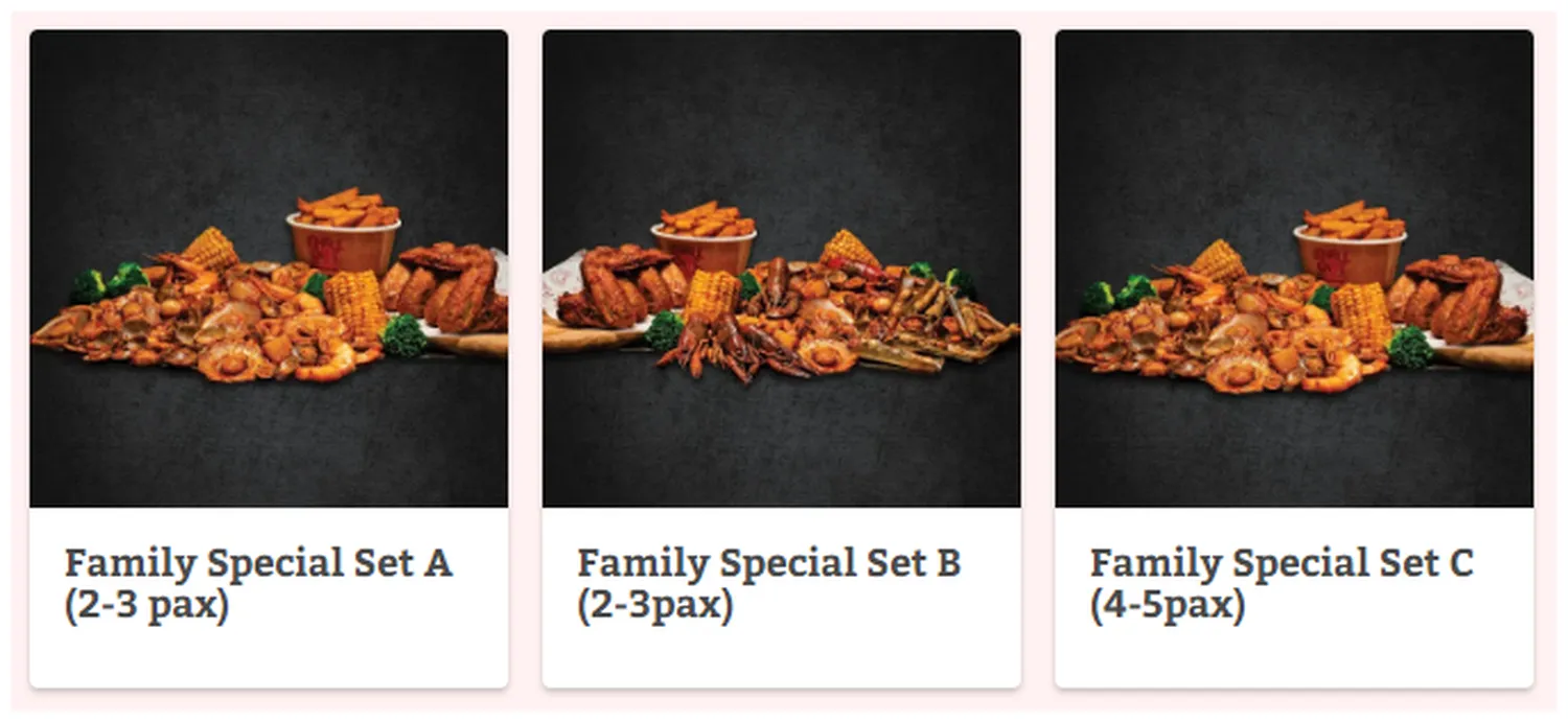 shell out menu malaysia family special set