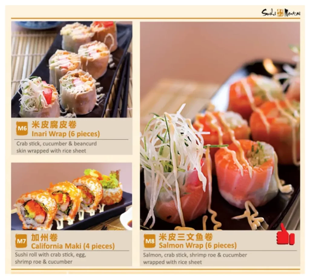 sushi mentai menu malaysia special maki 2