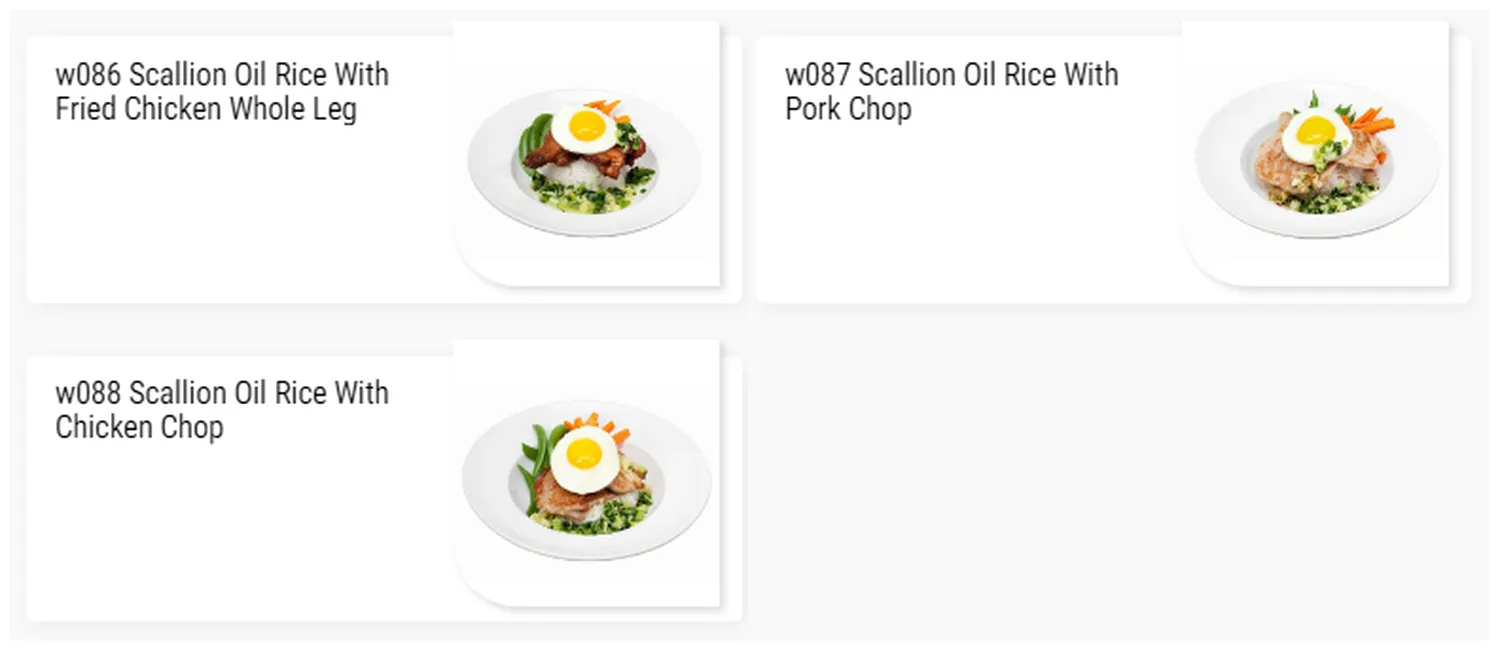 kim gary menu malaysia scallion oil rice
