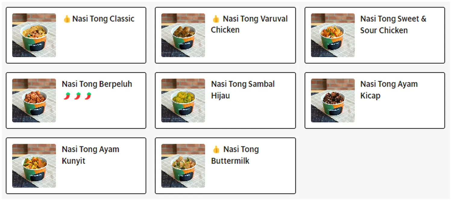 murni discovery menu philippine nasi tong