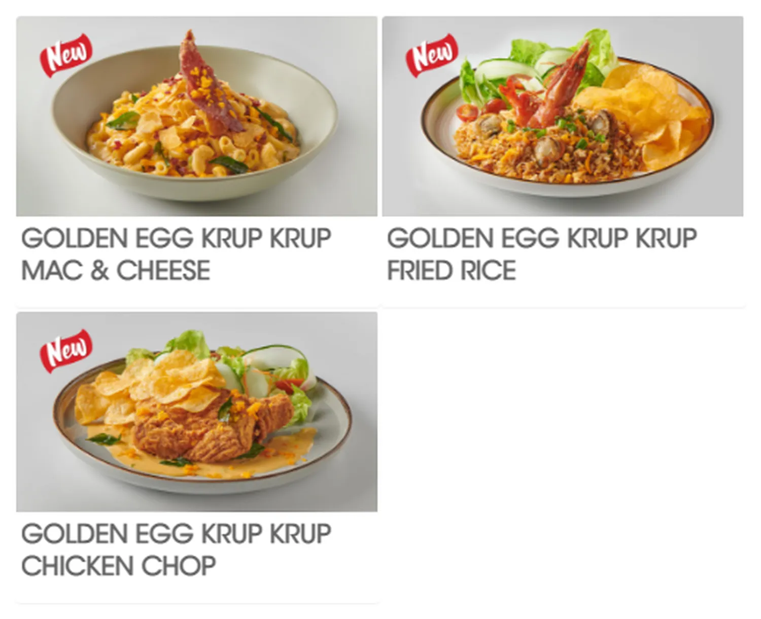 secret recipe menu malaysia golden egg krup krup