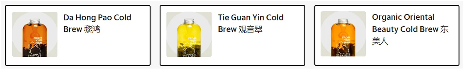 Ba Wang Cha Ji menu malaysia premium brew tea series cold brew