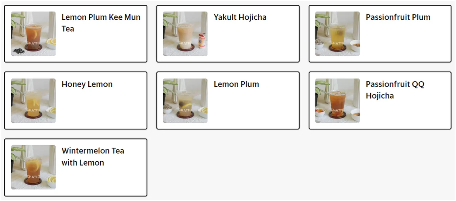 chatto menu malaysia specialty tea