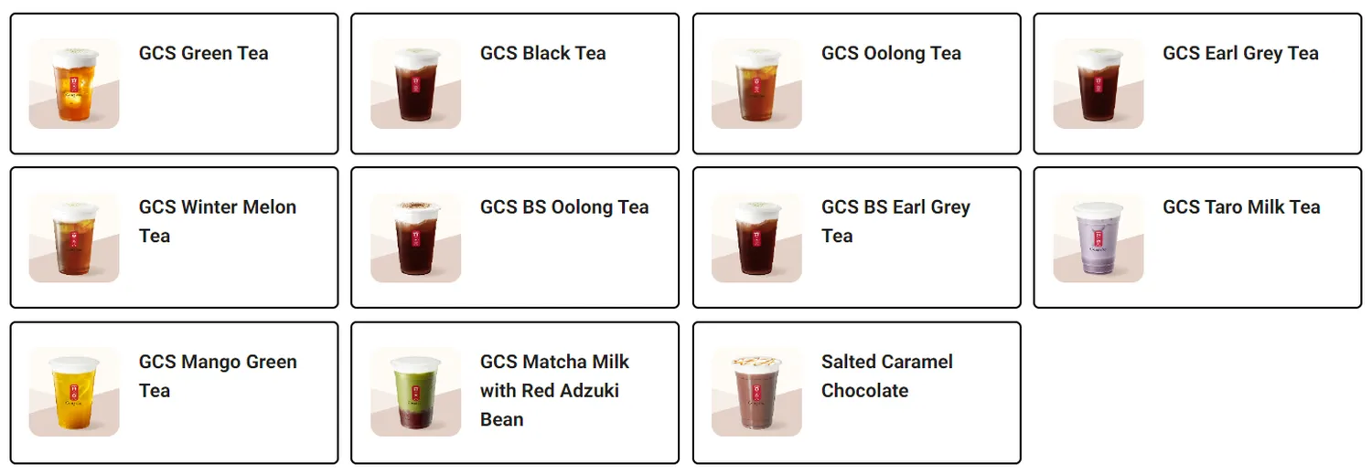 gong cha menu malaysia house special